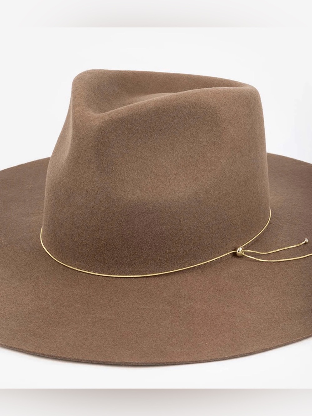Gigi Pip 14 carat gold bolo chain hat band ((BAND ONLY, HAT NOT INCLUDED))